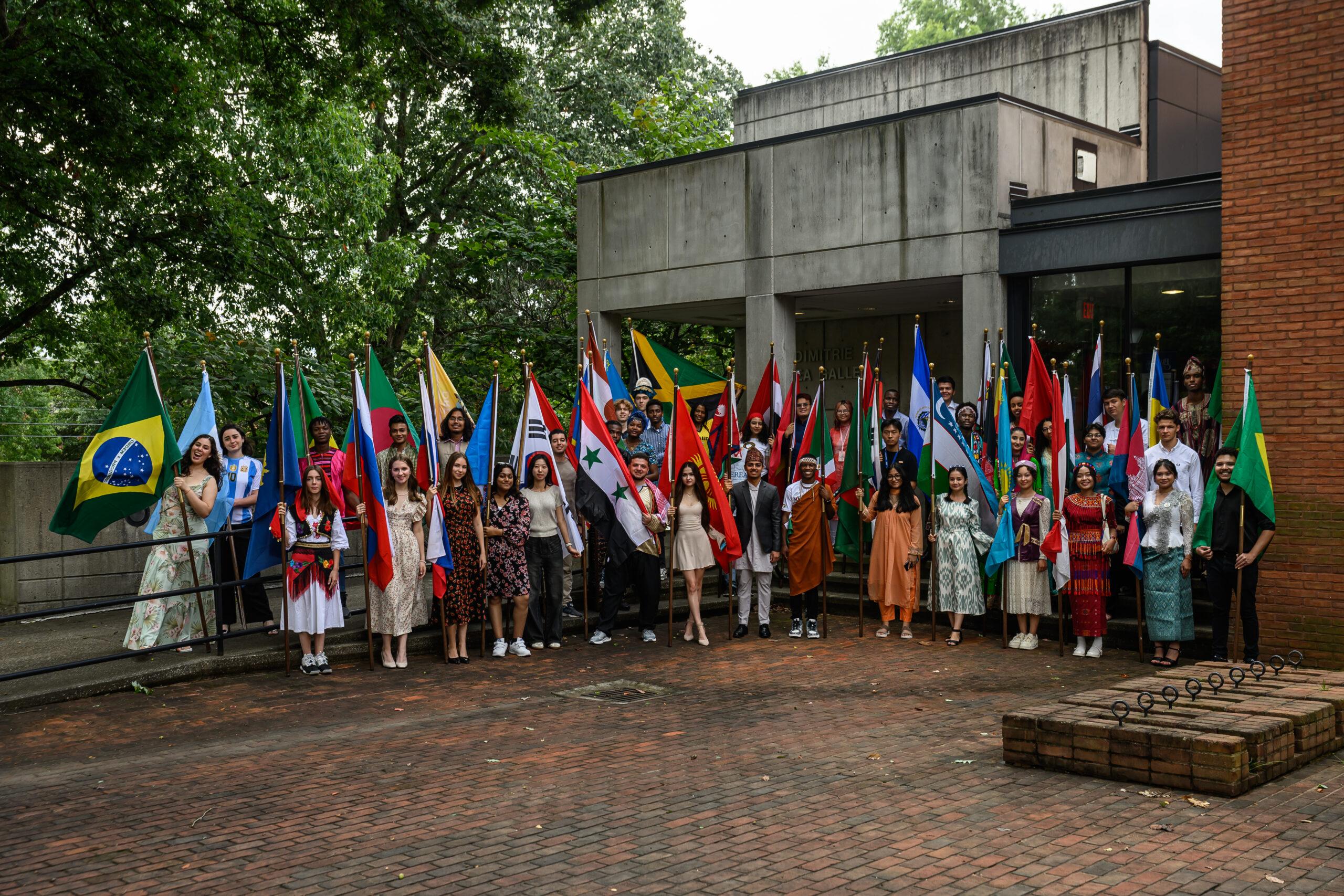 A group picture of the international class of 2029.